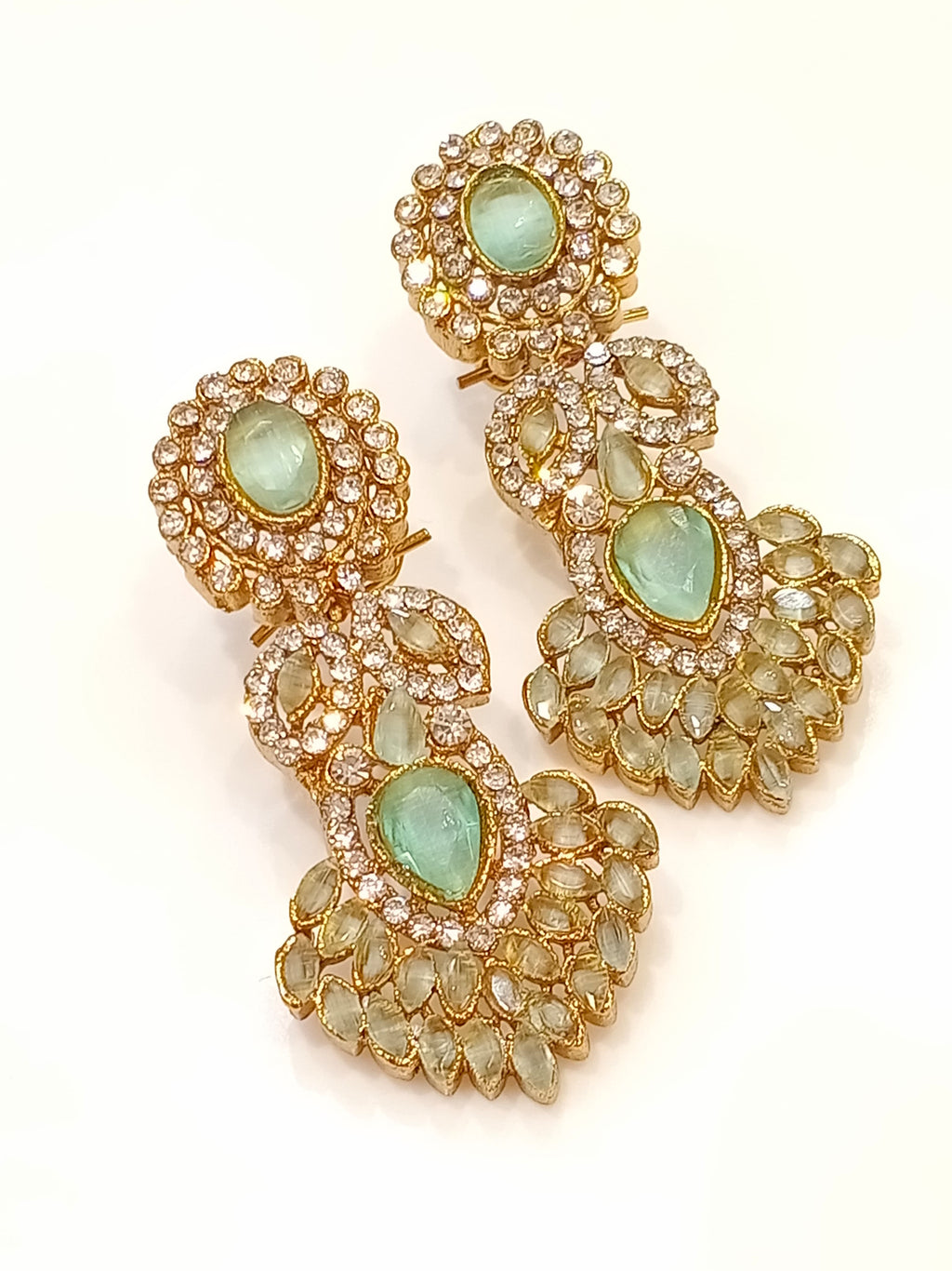 Zircon Earring Studs – Purple