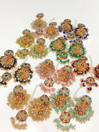 Multicolor Zircon Jhumka Set - View 4