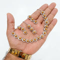Round Pearl Jewelry Set with Matching Earrings & Teeka