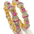Bridal Zirconia Bangles – assorted colours