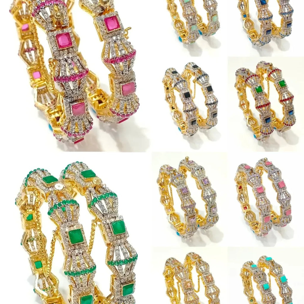 Peach Champagne Bridal Bangles