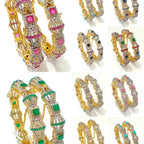 Peach Champagne Bridal Bangles