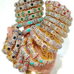 Bridal Zirconia Bangles – close up